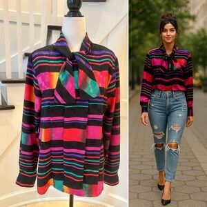 80's Colorful Vintage Blouse